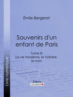 cover image of Souvenirs d'un enfant de Paris
